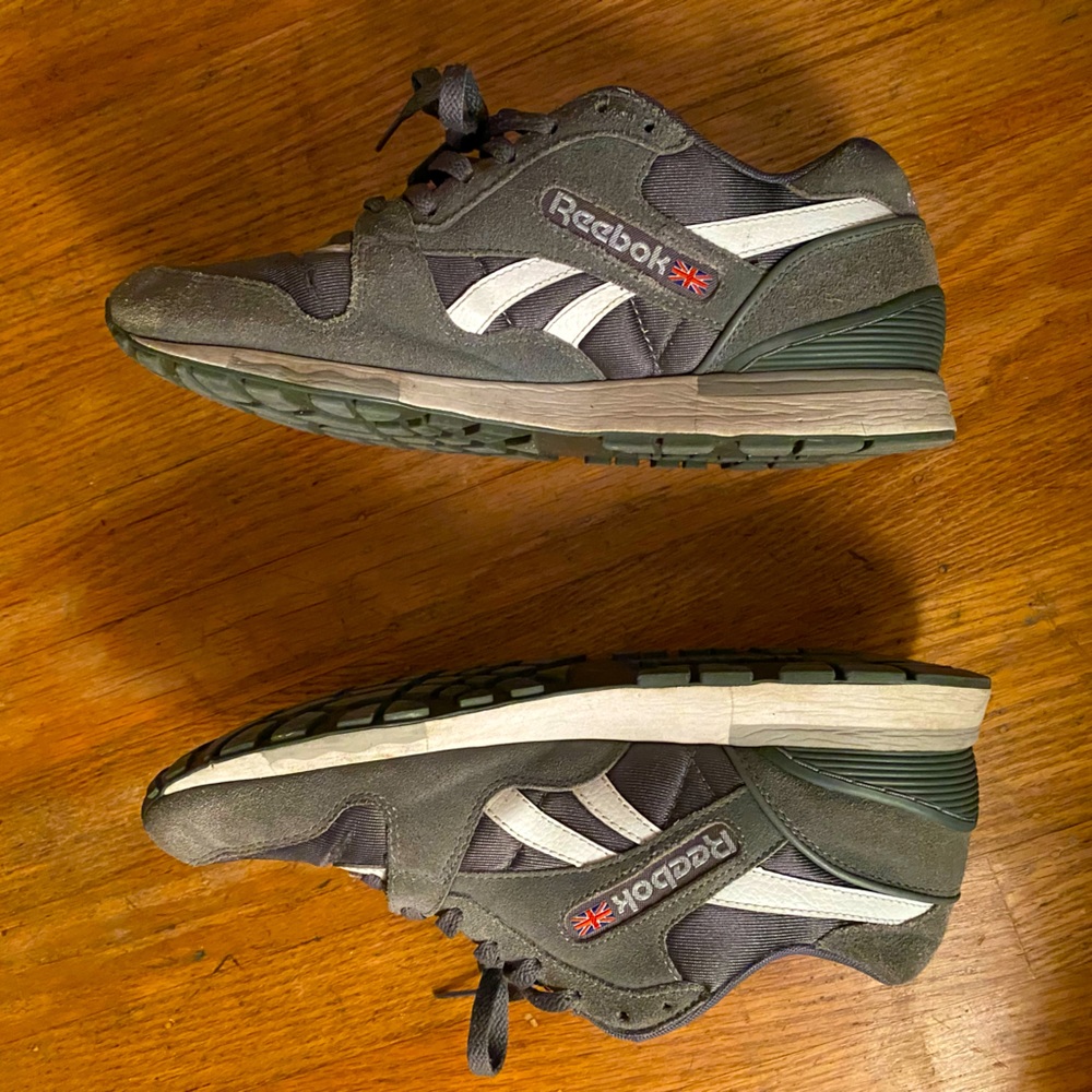 Reebok Classic 80’s Running Shoes GL 6000 Grey. Size USA Men 9 on label.